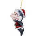 thumbnail image 4 of Shark Gone to The Beach Santa Claus Christmas Tree Funny Ornament, 4 of 6