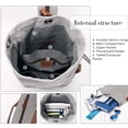 thumbnail image 3 of KL928 Canvas Sling Bag Small Crossbody Backpack Shoulder Casual Daypack Rucksack for Men Women, 3 of 7