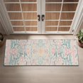 thumbnail image 2 of Pink Floral Pattern Door Rugs,Washable Non Slip Door Mats Indoor,Decorative Door Mats,Entry Mat Indoor for Entrance,Bedroom,Kitchen,Bathroom,16"x47", 2 of 6