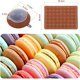 thumbnail image 3 of Juego de moldes de silicona para hornear macarrones, antiadherente, bandeja para hornear macarrones de 48 capacidades, juego para hornear macarrones franceses con bolígrafo decorativo y 4 boquillas para macarrones, magdalenas, postres brillar Electrónica, 3 of 5
