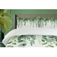 thumbnail image 3 of Ambesonne Eucalyptus Leaves Duvet Cover Set, Leafy Branches, King, Fern Green Pastel Yellow, 3 of 5