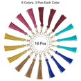 thumbnail image 4 of 18pcs PU Leather Tassels, 5.9 Inch Keychain Tassel Charm, 4 of 5