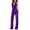 C-Purple307, variant on DHFJKG Sequin Jumpsuits For Women Shiny Deep V Neck Halter Sexy Straight Leg Trousers Nightclub Party Wear One Piece Outfits Trendy Onesie