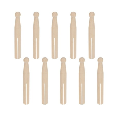

10pcs Moisture Proof Eco-Friendly Wood Home Food Bag Seal Clamp Clip