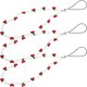 thumbnail image 1 of GOOHOCHY 3 cordones para teléfono, delicados dijes con cuentas para colgar en el bolso o el móvil., 1 of 8