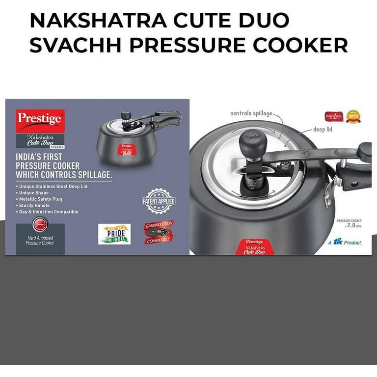 Prestige PRNSVHA2 Prestige Nakshatra Cute DUO Svachh Hard Anodised