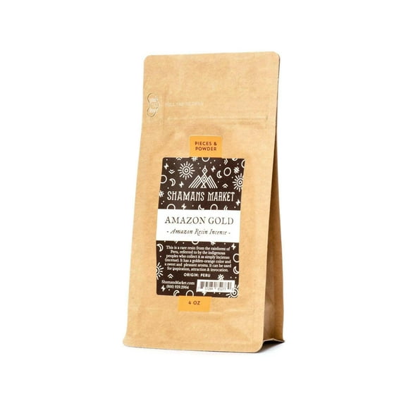 Amazon Gold: Peruvian Resin Incense Size: 4 oz