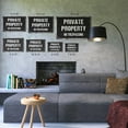 thumbnail image 4 of Private Property No Trespassing 10 Inch x 14 Inch Novelty Aluminum Metal Sign No Soliciting No Shortcuts Weatherproof Perfect for Yards Driveways Fences Fun Gift for Homeowners, 4 of 6