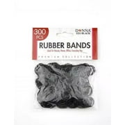 Donna Hair Rubber Bands 250 ct Black