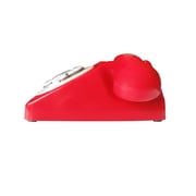 Corded Retro Landline Phone, Red 80's Classic Telephone/Landline Phone/Wired Antique Telephone for Home/Office/Hotel