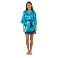 thumbnail image 5 of Ashford & Brooks Women's 3 Piece Satin Robe and Pajama Set - Large, 5 of 5