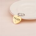 thumbnail image 2 of Personalized Stainless Steel Heart Pet ID Tags - Custom Name and State Dog Cat Pet License for Collars - Laser Engraved Heart Shaped Dog Tag - Ships Next Day [Gold], 2 of 9