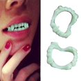 thumbnail image 1 of 1 paquete de dentaduras postizas de vampiro, plástico no tóxico, luminoso en la oscuridad, 1 of 5