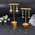 thumbnail image 5 of 40Pcs 18K Gold Plated Earring Findings Cubic Zirconia Post Stud Earrings with Loop and 40Pcs Butterfly Earring Backs, 5 of 9