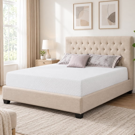 8 Inch Full Size Gel Memory Foam Mattress, Fiberglass Free, Bed-in-a-Box Design for Cool Sleep and Bedroom Support