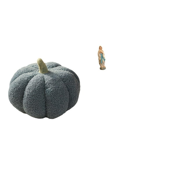 Almohadas de calabaza de Halloween,Almohadas de calabaza de Halloween Decoración del hogar Suave,Estatua de Lutero,Estatua de la Virgen María Figura Colección Religiosa,Figura de resina y