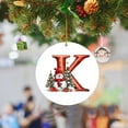 thumbnail image 1 of Xihbxyly Paletas No Reclamadas 2024 Nuevo Colgante Navideño de Muñeco de Nieve 26 Letras - Colgante de Coche de Acrílico Saint, 1 of 5
