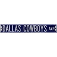 thumbnail image 2 of Navy Dallas Cowboys Ave 6" x 36" Steel Street Sign, 2 of 7