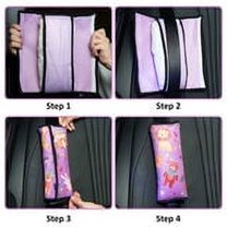 Haooryx Seatbelt Pillow Seat Belt Covers with Clips Adjust 4Pack