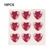 thumbnail image 4 of Billuyoard 10 hojas de pegatinas de diamantes de imitación, calcomanías acrílicas de mano para niños, estudiante tridimensional DIY, amor, corazón, Artesanía Color durazno Billuyoard HA062097-14B, 4 of 6