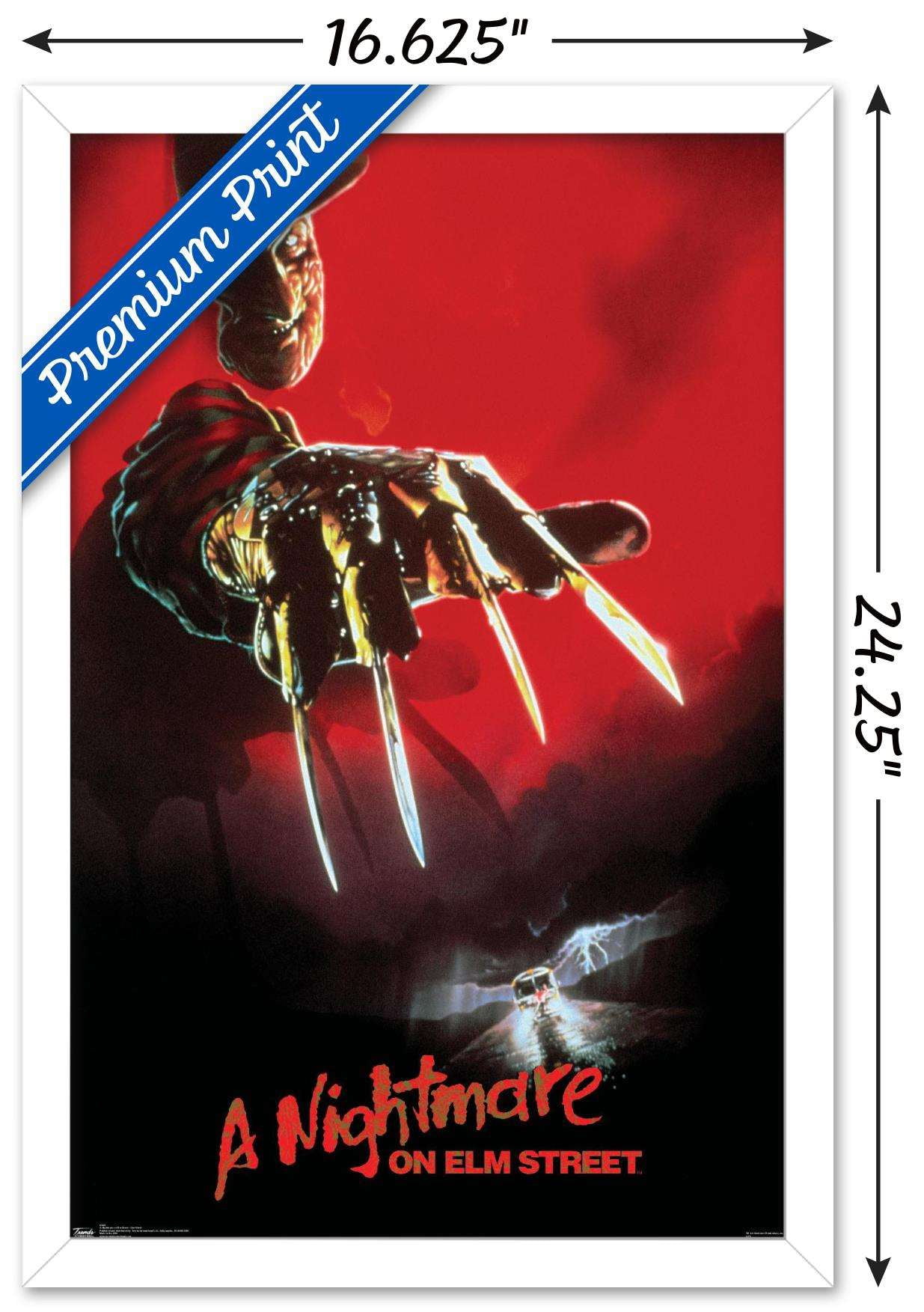 A Nightmare On Elm Street - One Sheet Wall Poster, 14.725" x 22.375", Framed
