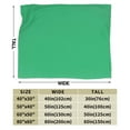 thumbnail image 3 of Kll Fleece Blanket Plush Throw Blanket Forestgreen,Soft Fuzzy Cozy Flannel Blanket For Couch Sofa Bed.(50"X40"), 3 of 9