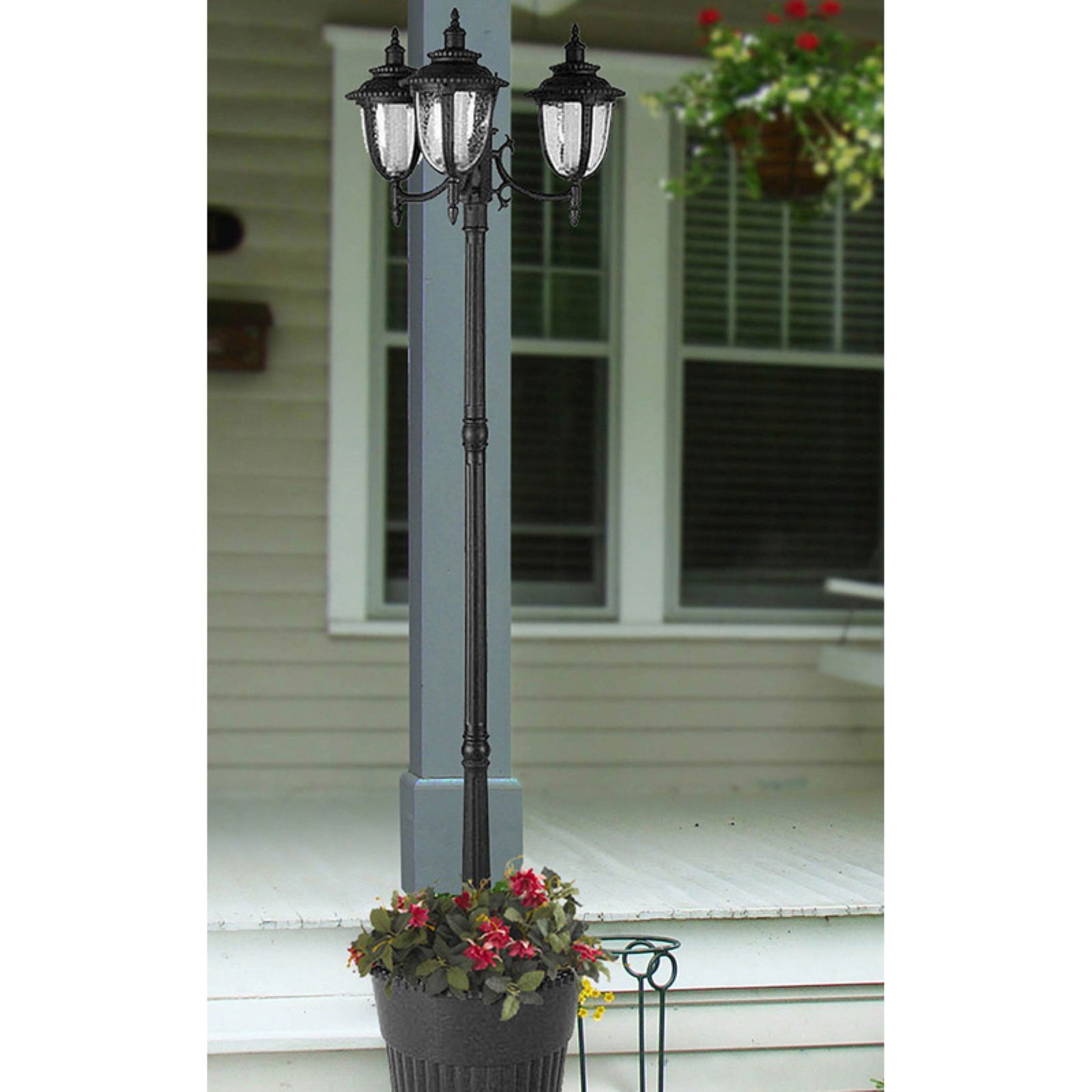 Sun Ray Hannah Solar Lamp Post And Planter Com
