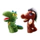 thumbnail image 1 of 2 marionetas de mano para niños, animales de peluche, juguetes para juegos, cosplay, regalos de fiesta Dinosaurio y caballo, 1 of 7