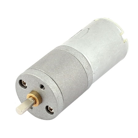 Unique Bargains 12V 30RPM 4mm Shaft Dia Cylinder Magnetic Electric Reducer DC Geared Motor