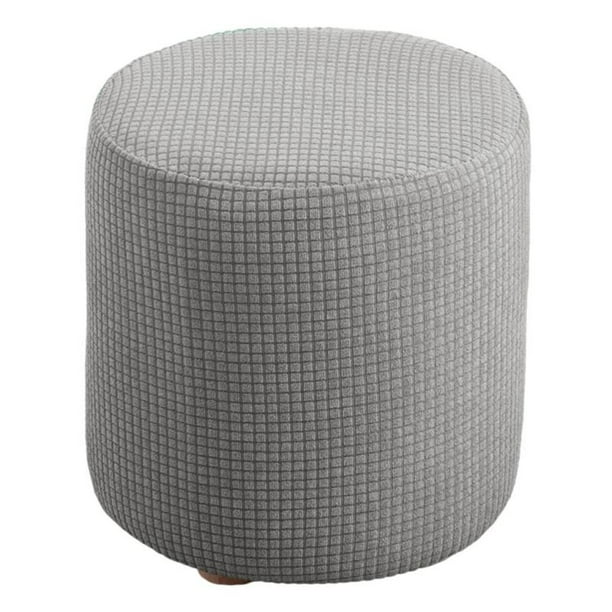 Stretch Ottoman Slipcovers Round Ottoman Covers Removable Footstool