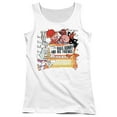 thumbnail image 1 of Looney Tunes Bugs And Friends Junior Women's Tank Top White, 1 of 1