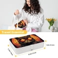 thumbnail image 5 of Cat Elegant PU Leather Jewelry Box Organizer with Removable Compartment, Portable Jewelry Display & Bracelet Holder, 5 of 6