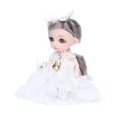thumbnail image 4 of 6.7 inch Baby Doll Toys Movable Joints Beautiful Dressing Adorable Baby Girl Dolls with Clothes Shoes, 4 of 5