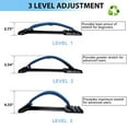 thumbnail image 4 of Back Stretcher, Lumbar Back Pain Relief Device, Multi-Level Back Massager Lumbar, Pain Relief for Herniated Disc, Sciatica, Scoliosis, Lower and Upper Back Stretcher Support, 4 of 7