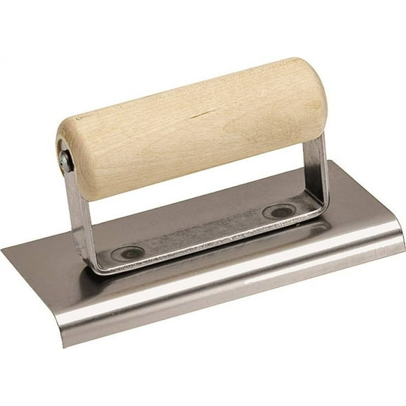 Marshalltown CE502S Stainless Steel Concrete Edger, 6" x 2-1/2"