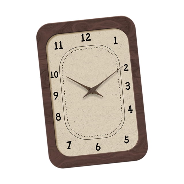 Reloj de pared creativo y silencioso de madera para apartamento, comedor y oficina. Estilo A