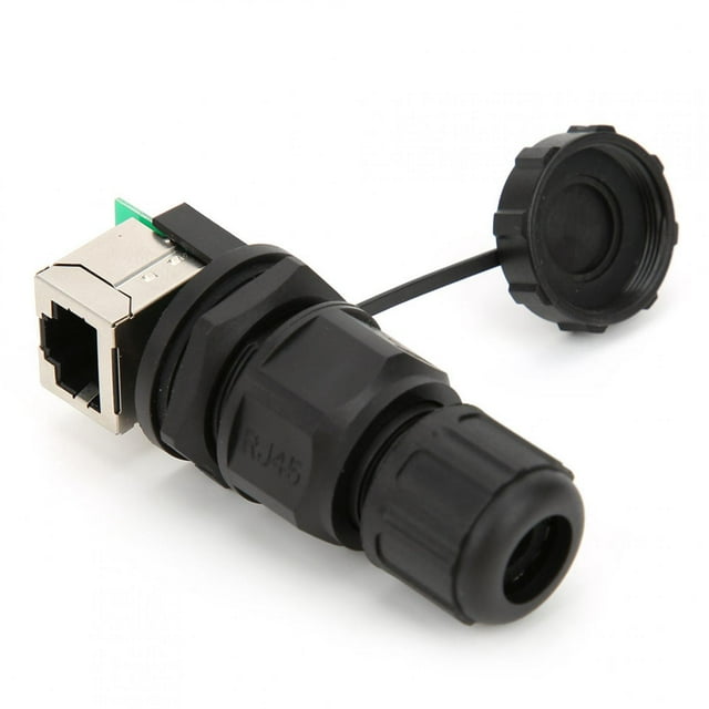 Conector RJ45 de 90°, conector RJ45 de 8 pines, conector de puente de red a prueba de agua