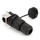 thumbnail image 3 of Conector impermeable, RJ45-90° Conector RJ45 8 Conector impermeable de red Conector de puente de red Rendimiento probado, 3 of 9