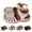 Beige, variant on Casual Hollow Closed‑Toe Platform Sandals for Women, Breathable Cage‑Style Faux Leather Adjustable Strap Non‑slip Summer Beach & Shopping Footwear Coffee 36