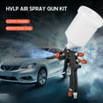 thumbnail image 4 of HVLP Air Spray Gun Kit 1.3mm Boquilla 600ml Taza de líquido Alimentación por gravedad Pulverizador Tomshoo  Pulverizador de pintura, 4 of 7