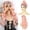 Highlight Pink, variant on Danrzix Glueless Headband Wig – Large Wavy Curls, Synthetic Fiber, Non-Lace Front, Machine-Made, 150% Density.