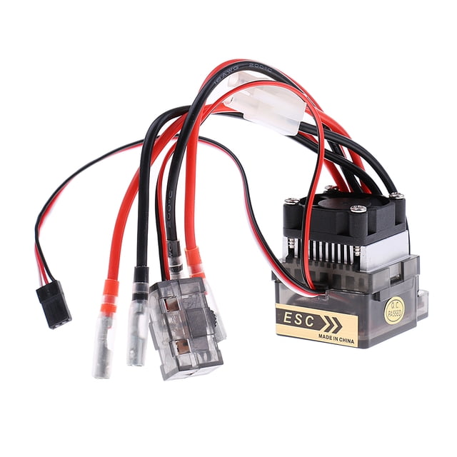 320A Cepillado Impermeable ESC Bidireccional con Ventilador de Refrigeración para Accesorio de Camión RC Yotijar 320A ESC cepillado