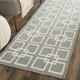 thumbnail image 3 of SAFAVIEH Martha Stewart Square Dance Geometric Runner Rug, Cement Grey, 2'3" x 7', 3 of 7