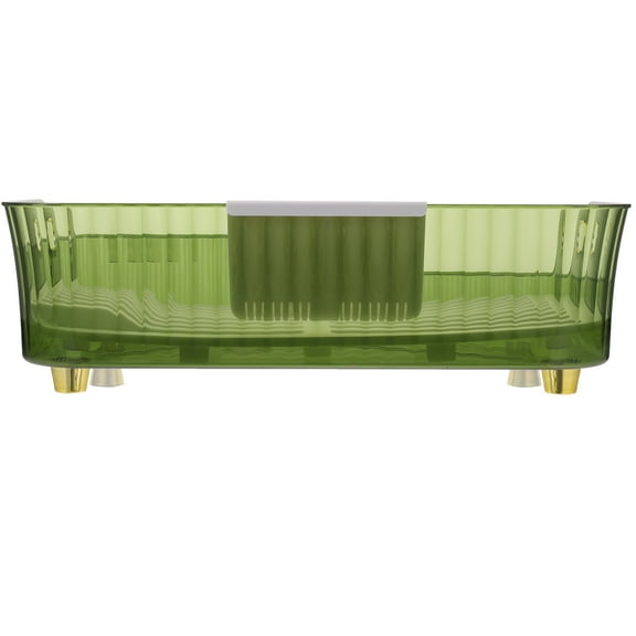 unbranded Cutlery Drainer Dry over Strainer Dish Racks Serving Utensils Dryer Machine Green