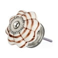 thumbnail image 3 of Mascot Hardware Ringed 1-4/7 In. Brown Melon Cabinet Knob - Pack of 20, 3 of 10