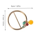 thumbnail image 2 of OULII 10Pcs Small Metal Buckle Scarf Ring Clips Golden Color for Versatile Outfit Styling, 2 of 6