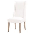 thumbnail image 2 of HomeRoots 518986 44.5 in. White & Brown Upholstered Polyester Side Chairs, Set of 2, 2 of 3