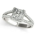 thumbnail image 1 of 14k White Gold Princes CutDiamond Engmt Ring 2 cttw SZ 5.5, 1 of 4