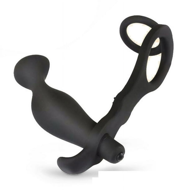 Masajeador de próstata masculino de silicona Vibrador Butt Plug Anal  Masculino Juguetes sexuales para hombres Masajeador de próstata - Anillo  vibrante para pene Anillo de pene Juguetes anales Butt Plu