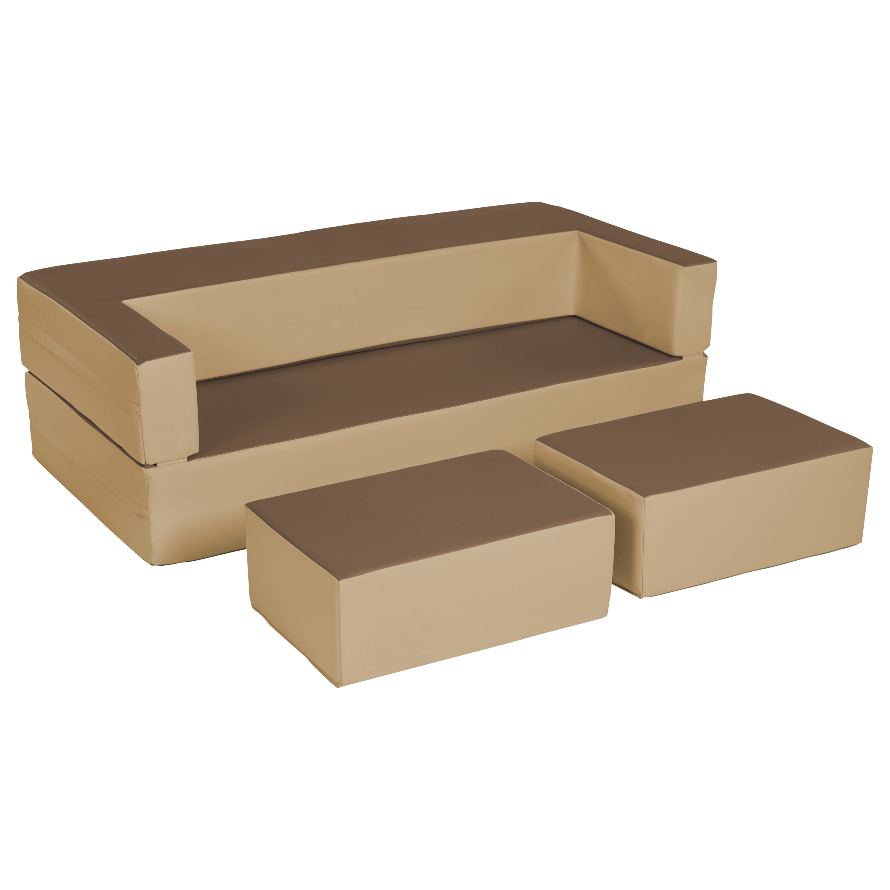 SoftZone® FlipFlop Couch Chocolate/Sand